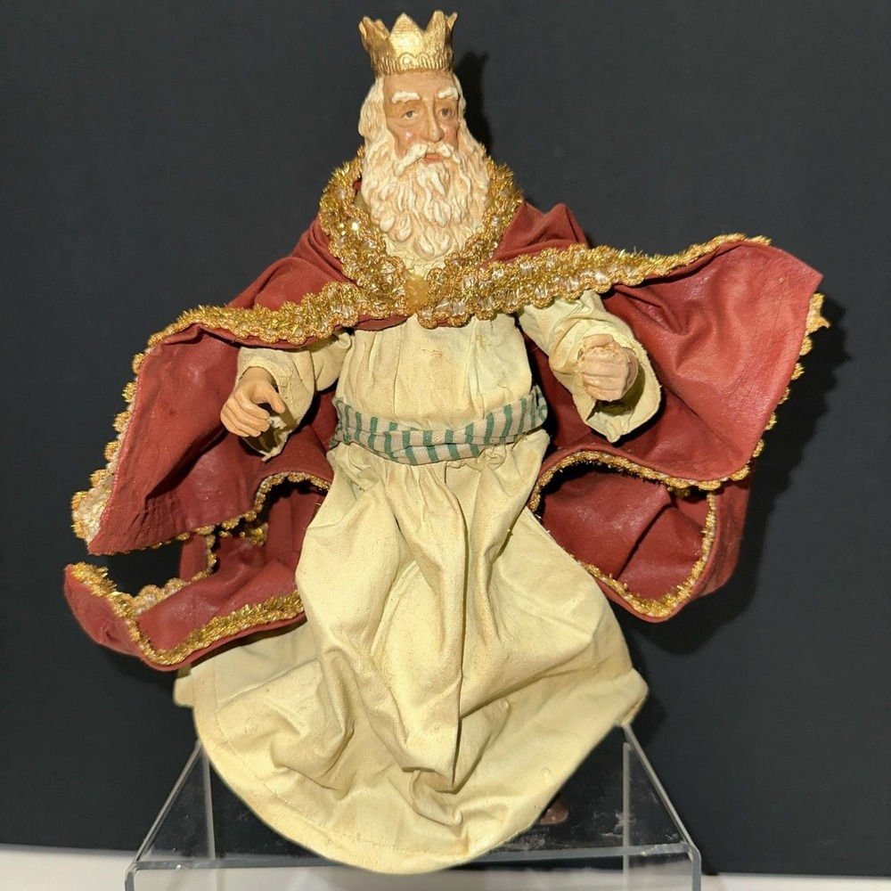 Nativity Wiseman Old King 1985 Possible Dreams Clothtique Vintage Christmas